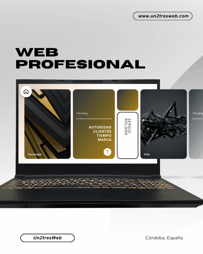 mockup de web profesional