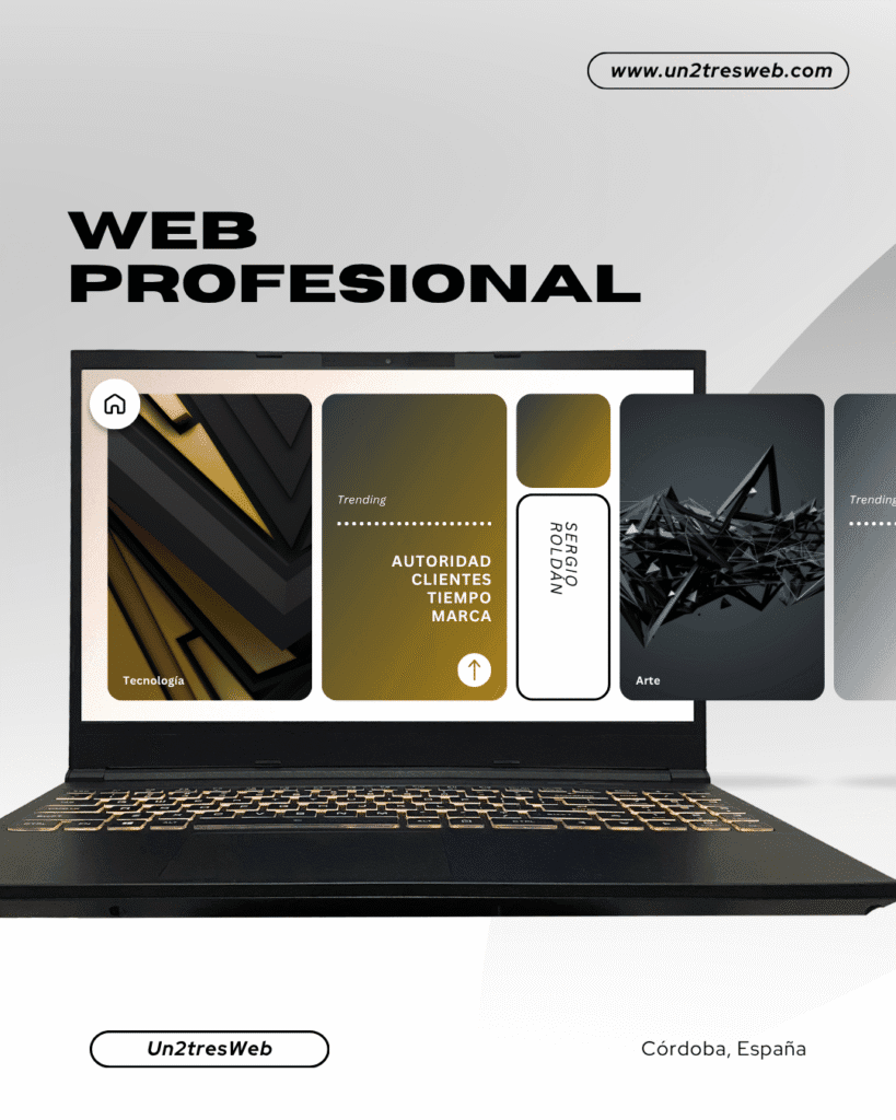 mockup de web profesional